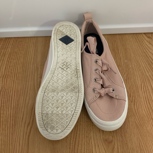 sperry satin lace sneaker